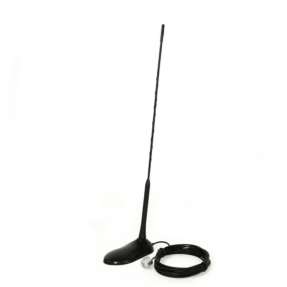 Antena CB PNI Extra 45 08435, cu magnet inclus SWR 1.0, cblu RG174 4 metri, mufa PL259