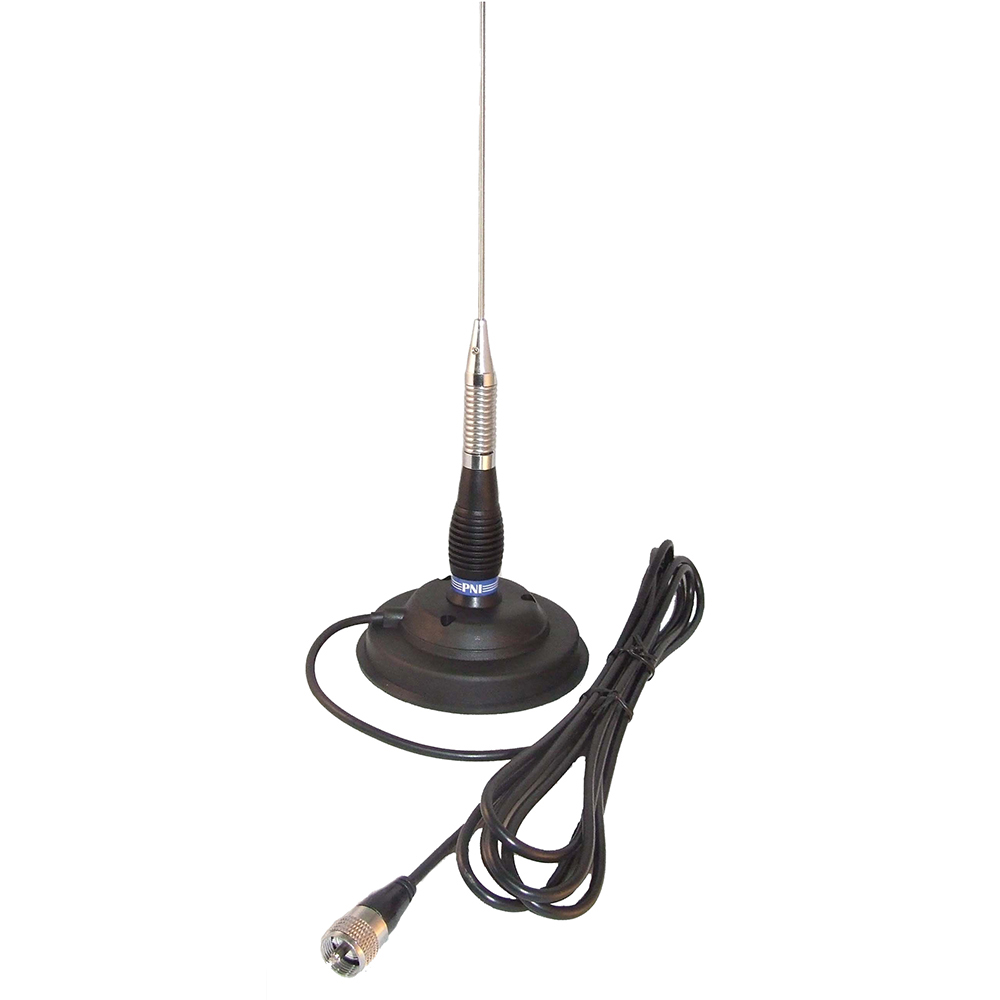 Antena CB PNI ML100 10029, lungime 100 cm, cu magnet inclus, cablu RG58 4 metri, mufa PL259