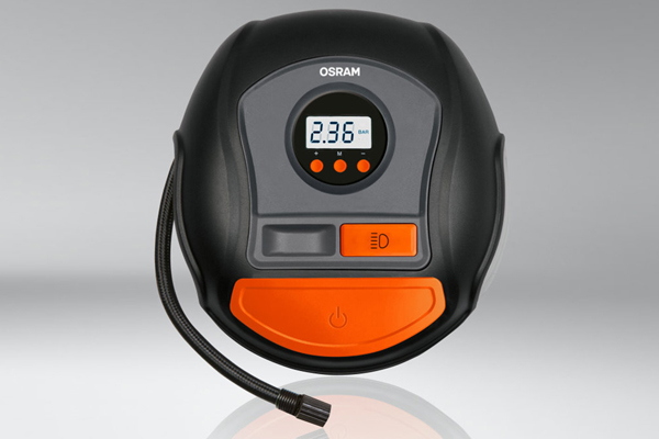 Compresor auto aer OSRAM TYREinflate 450 OTI450, alimentare 12 V, 6.9 bar, 120 W, afisaj analogic