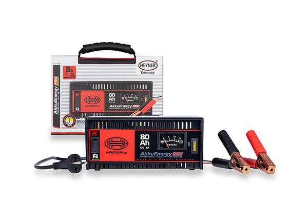 Redresor baterii auto HEYNER AKKUENERGY PRO 300 07438, amperaj 8 A, 12 V, maxim 80 Ah, pentru baterii plumb, AGM