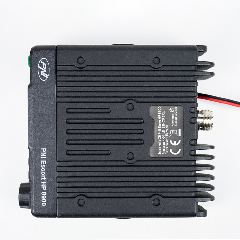 Statie radio CB PNI Escort HP 8900 ASQ 42121, 12V/24V, 40 canale, RF gain, roger beep, CTCSS-DCS, dual watch AM/FM