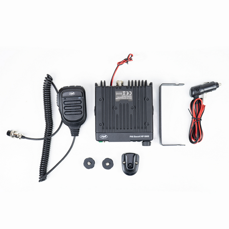 Statie radio CB PNI Escort HP 8900 ASQ 42121, 12V/24V, 40 canale, RF gain, roger beep, CTCSS-DCS, dual watch AM/FM