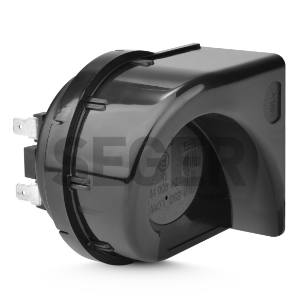 Set claxoane electromagnetice SEGER 45891, cu releu, tensiune de lucru 12 V, amperaj 6 A, 6 A, ton avertizare inalt si jos