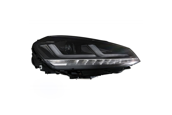 Set 2 faruri LED OSRAM LEDriving LEDHL104-BK, pentru Volkswagen Golf VII (2012-2016), negru, xenon, pozitie halogen