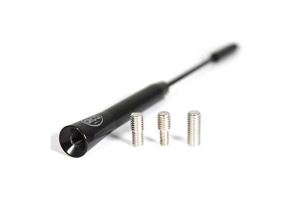 Rezerva antena auto, universala, ALCA 537120, pentru exterior, negru, lungime 16.5 cm, material aluminiu