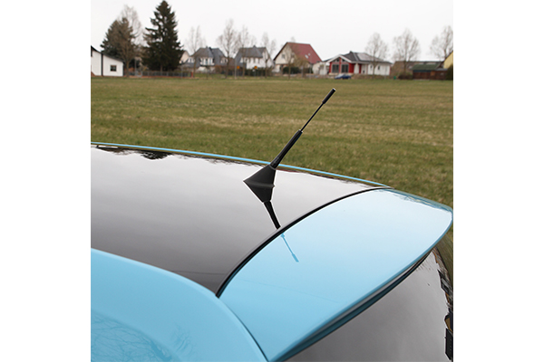 Rezerva antena auto, universala, ALCA 537120, pentru exterior, negru, lungime 16.5 cm, material aluminiu
