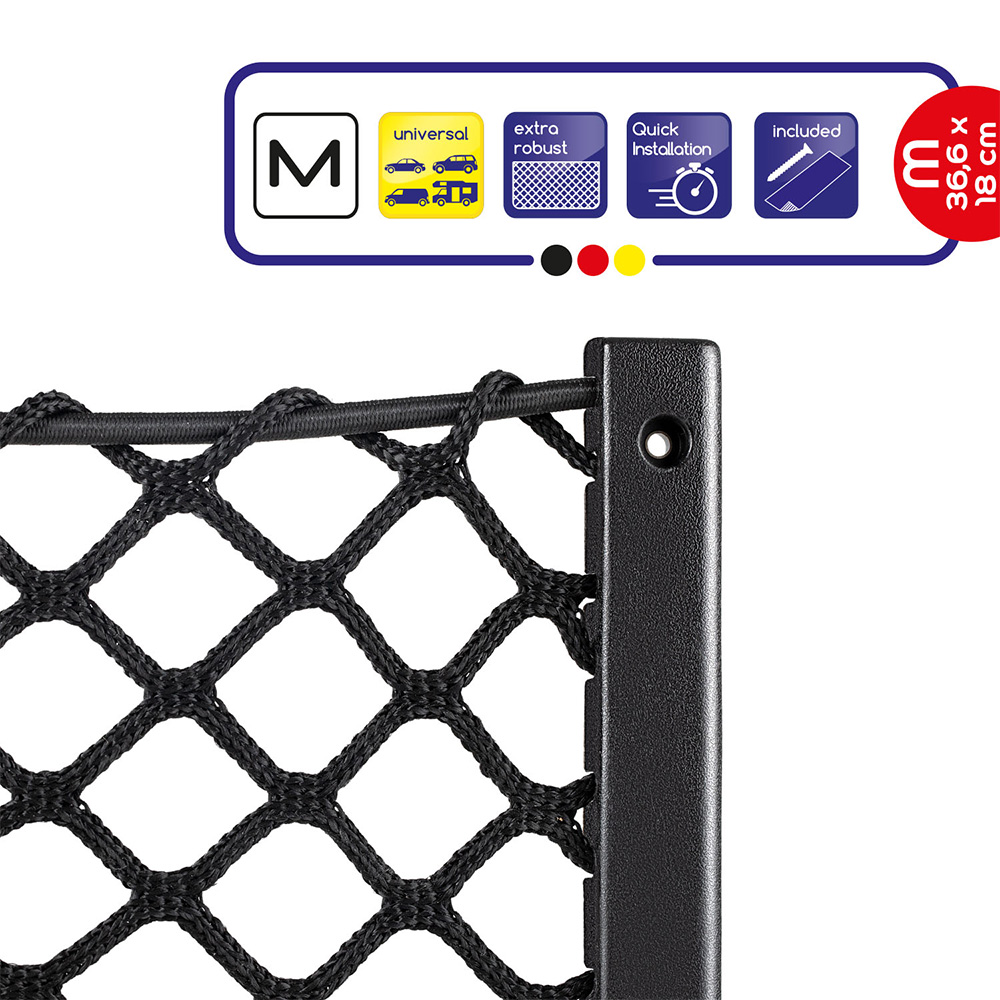 Organizator auto pentru depozitare, tip plasa, ALCA 515310, 366 x 180 x 10 mm, fixare cu banda dublu adeziva sau cu 5 suruburi