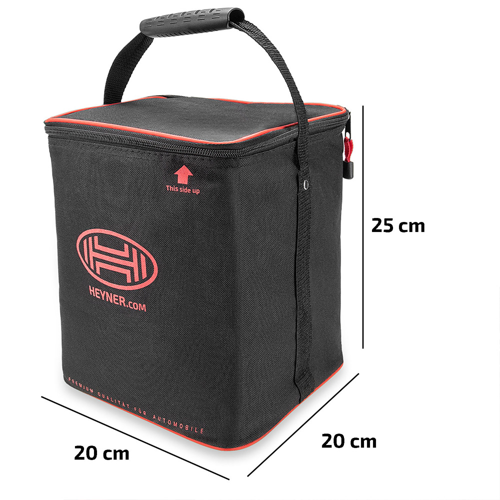 Geanta frigorifica auto HEYNER Pro 43326, capacitate 10 litri, 39 x 30 x 25 cm, culoare rosu - negru
