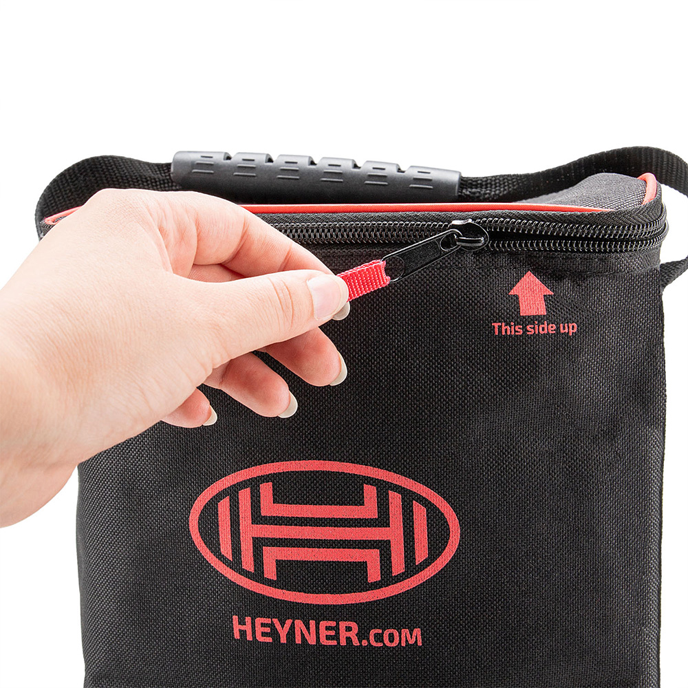 Geanta frigorifica auto HEYNER Pro 43326, capacitate 10 litri, 39 x 30 x 25 cm, culoare rosu - negru