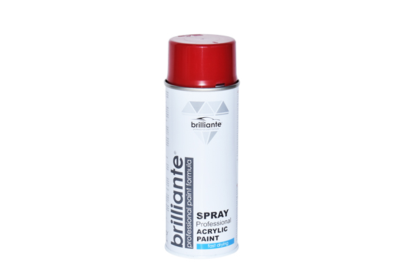 Vopsea spray auto BRILLIANTE 08705, rosu rubin (RAL 3003), recipient 400 ml