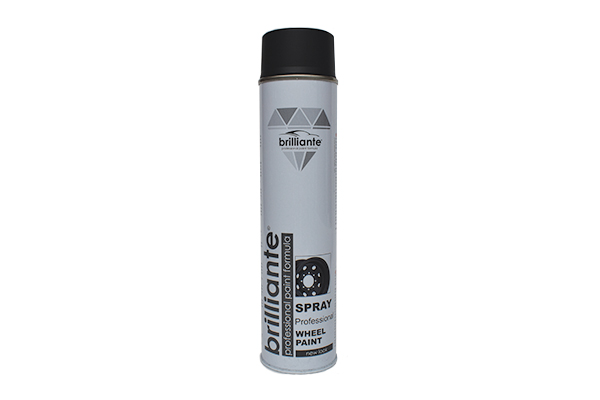 Vopsea spray auto pentru jante BRILLIANTE 05238, negru satin, recipient 600 ml