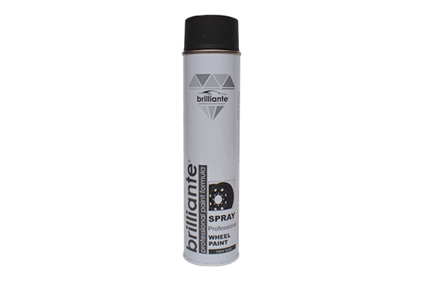 Vopsea spray auto pentru jante BRILLIANTE 05239, negru mat, recipient 600 ml