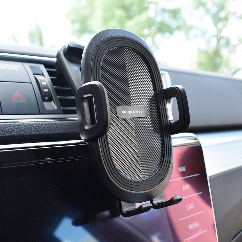 Suport telefon auto extensibil MEGA DRIVE 02806, 55-105 mm, cu prindere in grila de ventilatie