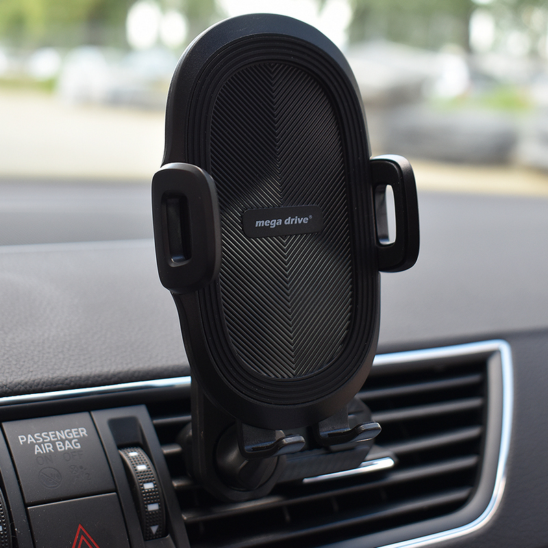 Suport telefon auto extensibil MEGA DRIVE 02806, 55-105 mm, cu prindere in grila de ventilatie