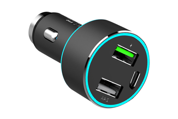 Incarcator auto pentru telefon MEGA DRIVE 02782, 1 x USB QC3.0 + 1 x USB 2.4 A + 1 x USB Type-C, 42 W