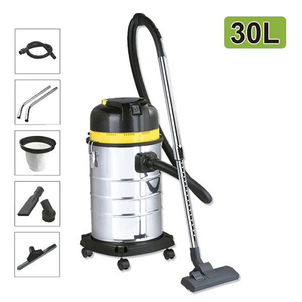 Aspirator industrial umed-uscat JBM 51837, putere 1200 W, putere vacuum 17 kPa, lungime furtun 1.5 m, volum rezervor 30 litri