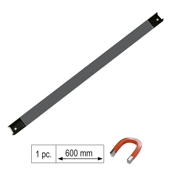 Bara magnetica JBM 00370, lungime 600 mm, pentru organizarea sculelor si uneltelor
