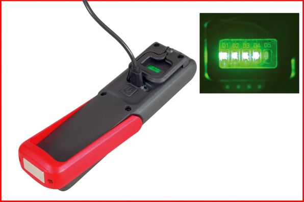 Lampa de mana mobila pentru atelier KS TOOLS 150.4495, pliabila, iluminare LED 3 W, acumulator Li-ion 3.7 V, 1.2 Ah