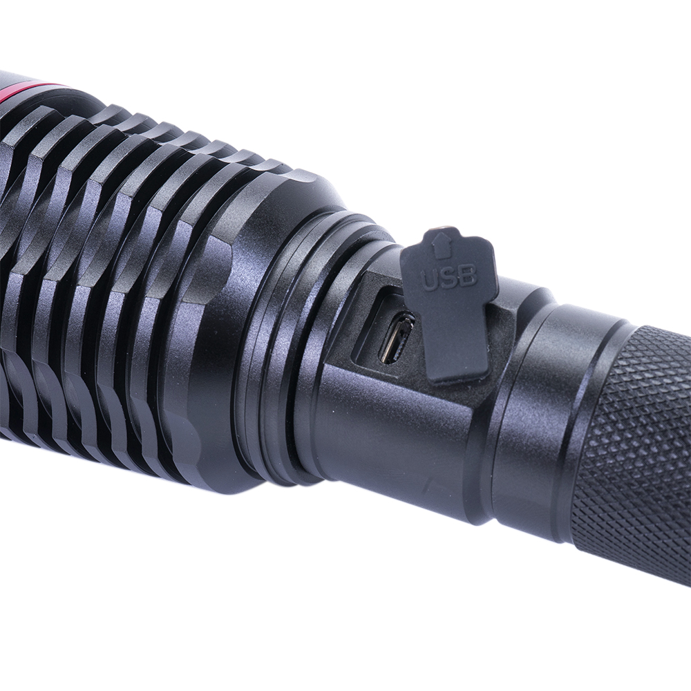 Lanterna PNI Adventure F420 42113, iluminare LED 10 W, 1000 lumeni, 2 acumulatori inclusi, acumulator Li-Ion 26650 8000 mAh, IPX4