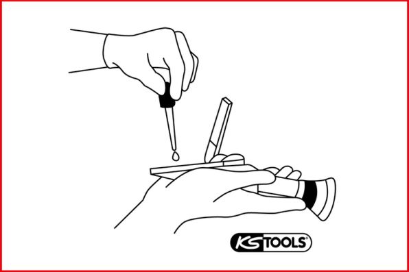 Refractometru KS TOOLS 550.1285, aparat optic pentru verificarea lichidului bateriei, antigelului, AdBlue