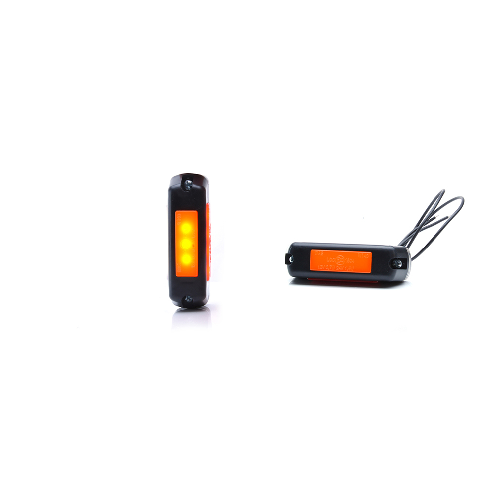 Lampa gabarit LED, 1080/I W140, 12V-24V, pozitie, alb / rosu / portocaliu, WAS 43455