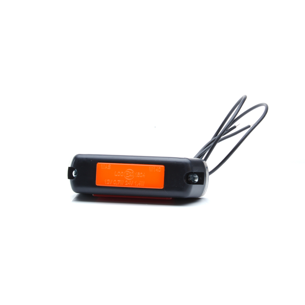 Lampa gabarit LED, 1080/I W140, 12V-24V, pozitie, alb / rosu / portocaliu, WAS 43455