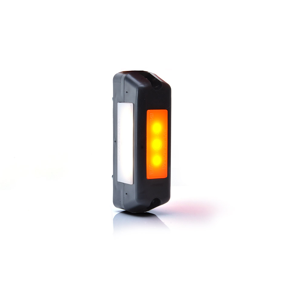 Lampa gabarit LED, 1080/I W140, 12V-24V, pozitie, alb / rosu / portocaliu, WAS 43455