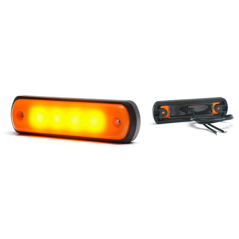 Lampa gabarit LED, 1341 W189N, 12V-24V, pozitie, portocaliu, WAS 43499