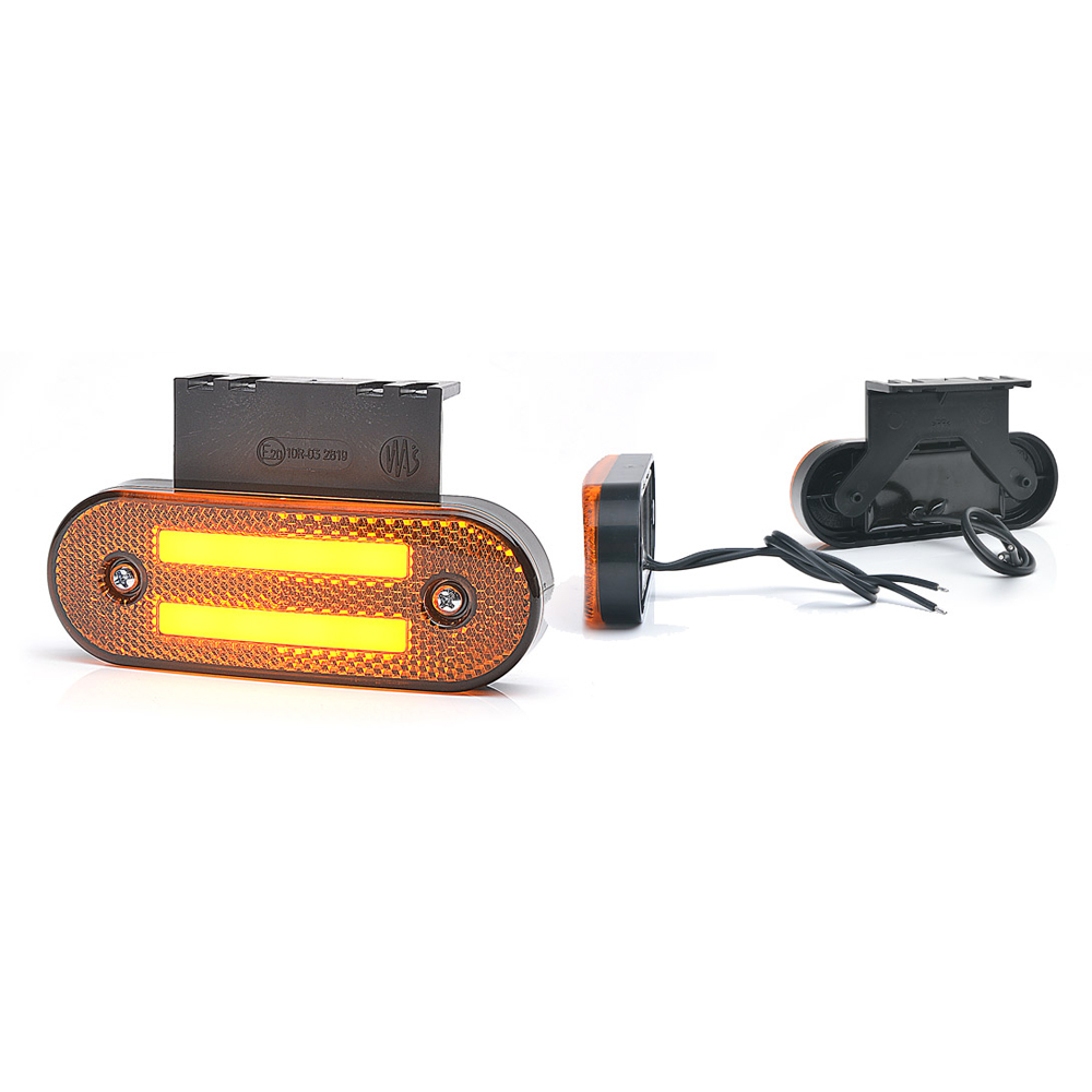 Lampa gabarit LED, 1223 W175, 12V-24V, pozitie, portocaliu, WAS 43486
