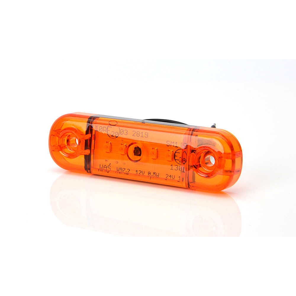 Lampa gabarit LED, 711 W97.2, 12V-24V, pozitie, portocaliu, WAS 43413