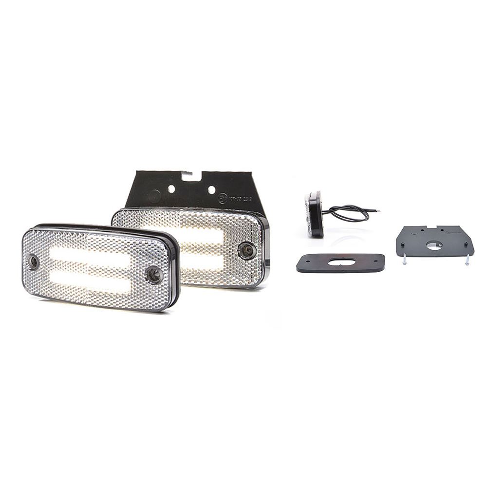 Lampa gabarit LED, 1140 W158, 12V-24V, pozitie alb, WAS 43473