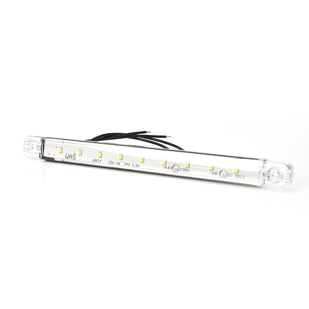 Lampa gabarit LED, 719 W97.4, 12V-24V, pozitie, alb, WAS 43421