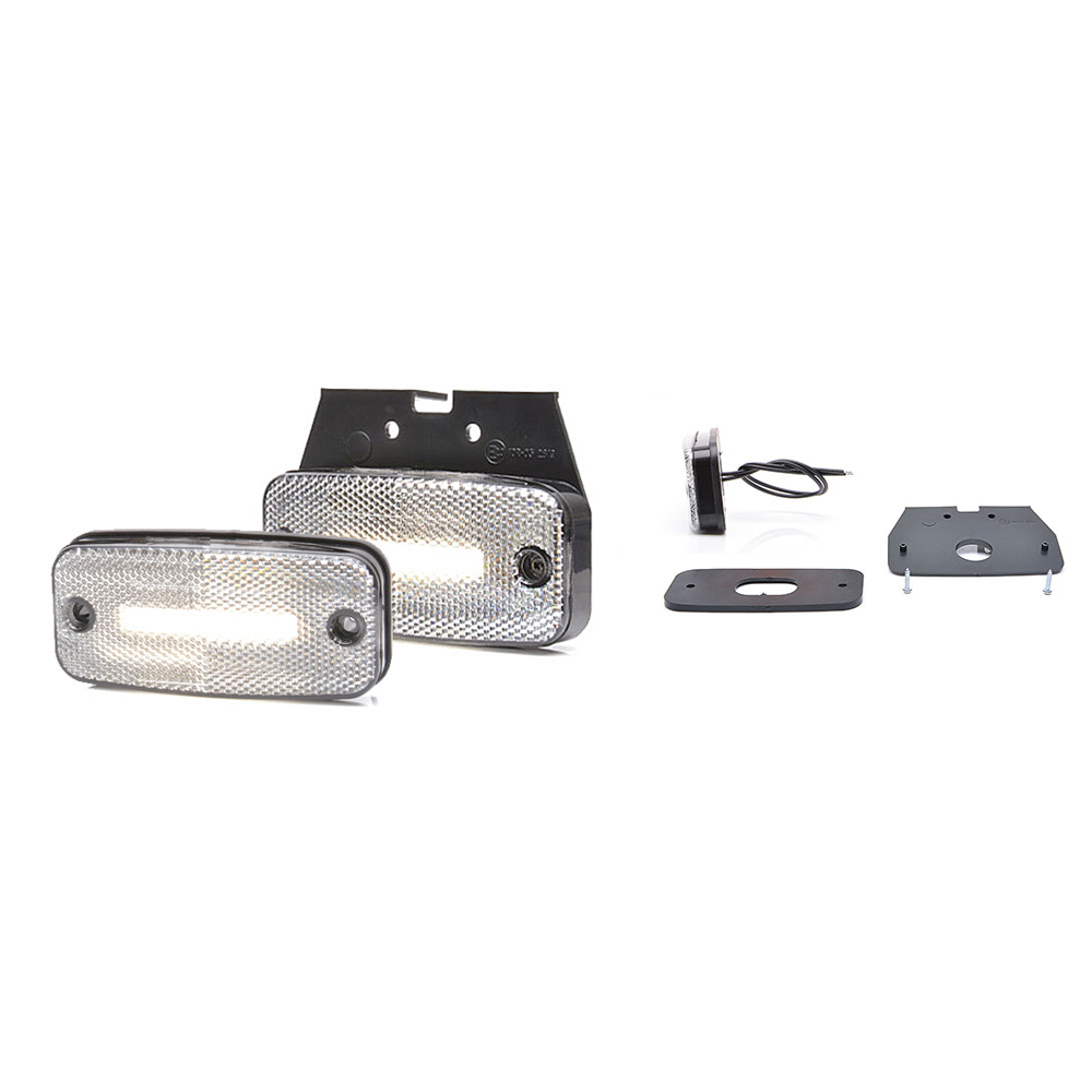 Lampa gabarit LED, 1136 W157, 12V-24V, pozitie alb, WAS 43469
