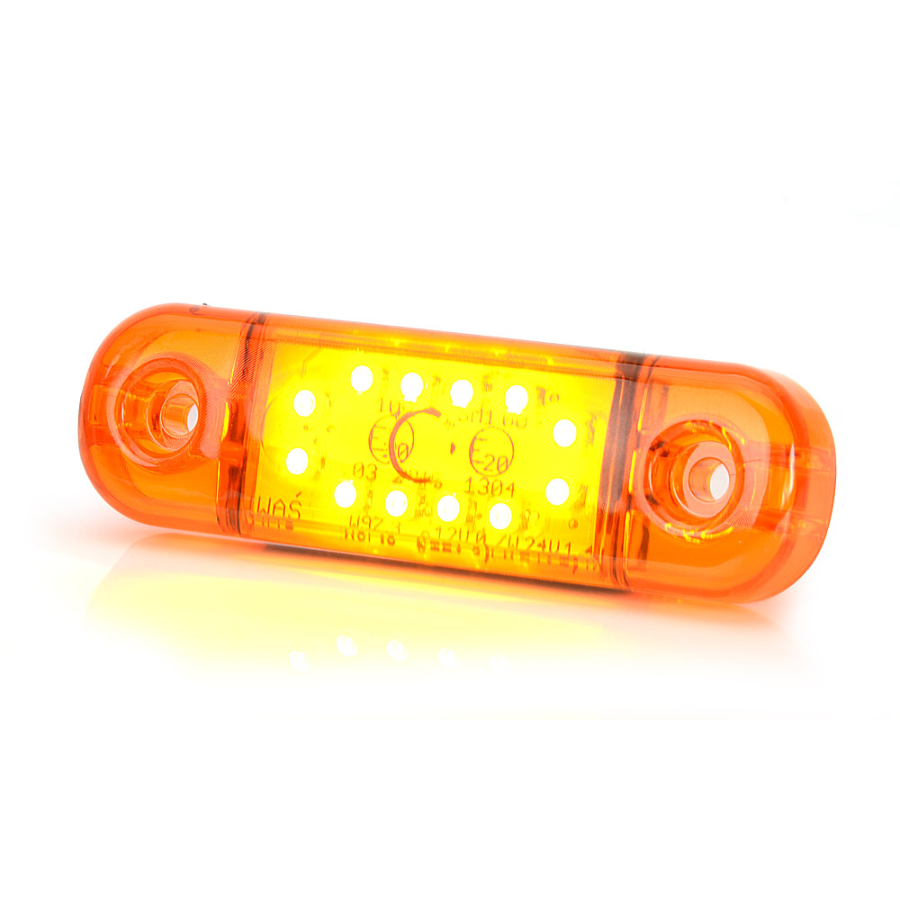 Lampa gabarit LED, 714 W97.3, 12V-24V, pozitie portocaliu, WAS 43416