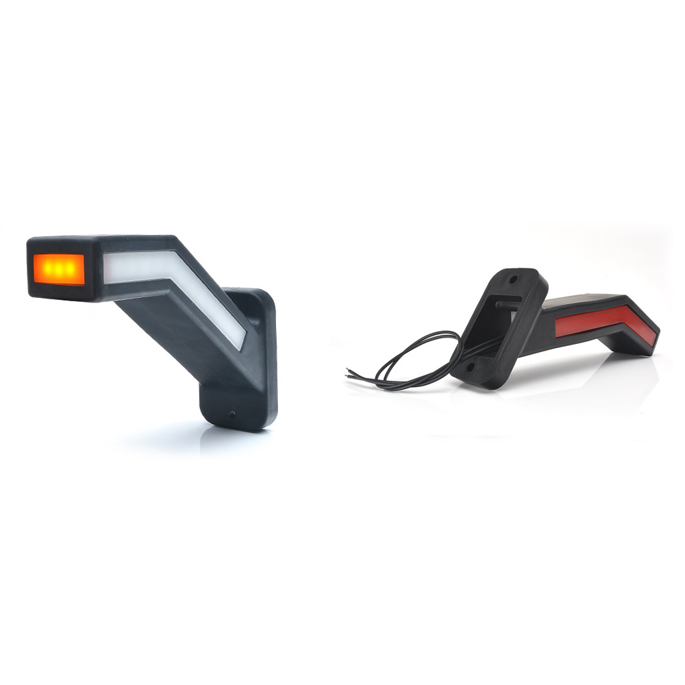 Lampa gabarit LED, cu brat, 1165P W168.1, 12V-24V, pozitie alb / rosu / portocaliu, dreapta, WAS 43475