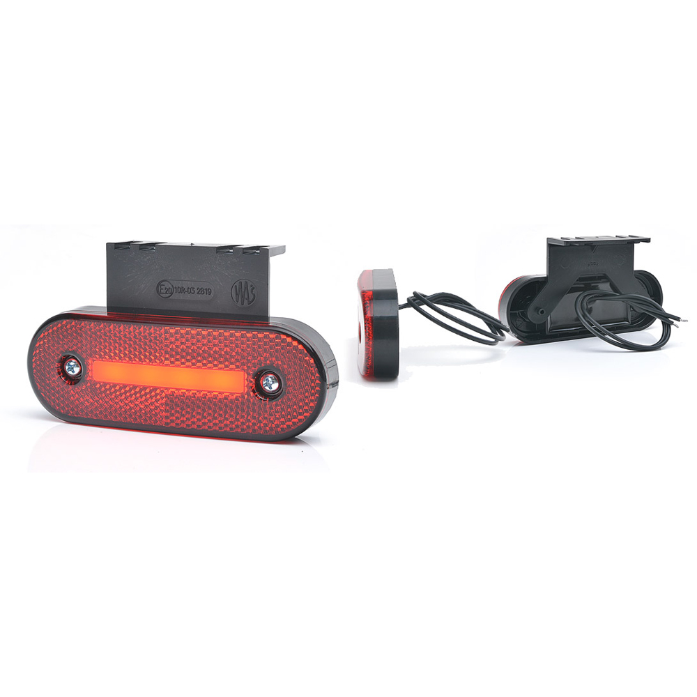 Lampa gabarit LED, 1220 W174, 12V-24V, pozitie rosu, WAS 43482