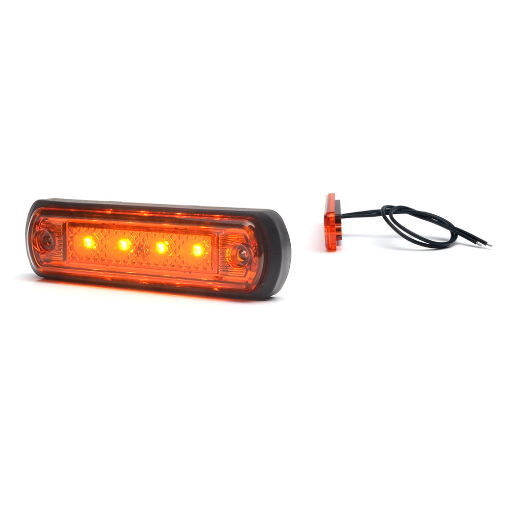 Lampa gabarit LED, 1338 W189, 12V-24V, pozitie portocaliu, WAS 43496