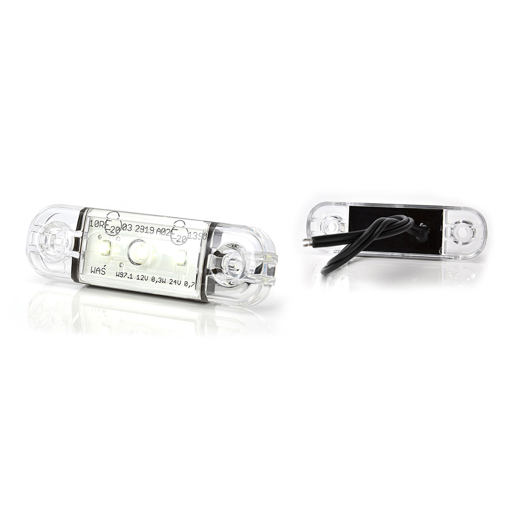 Lampa gabarit LED, 710 W97.1, 12V-24V, pozitie alb, WAS 43412