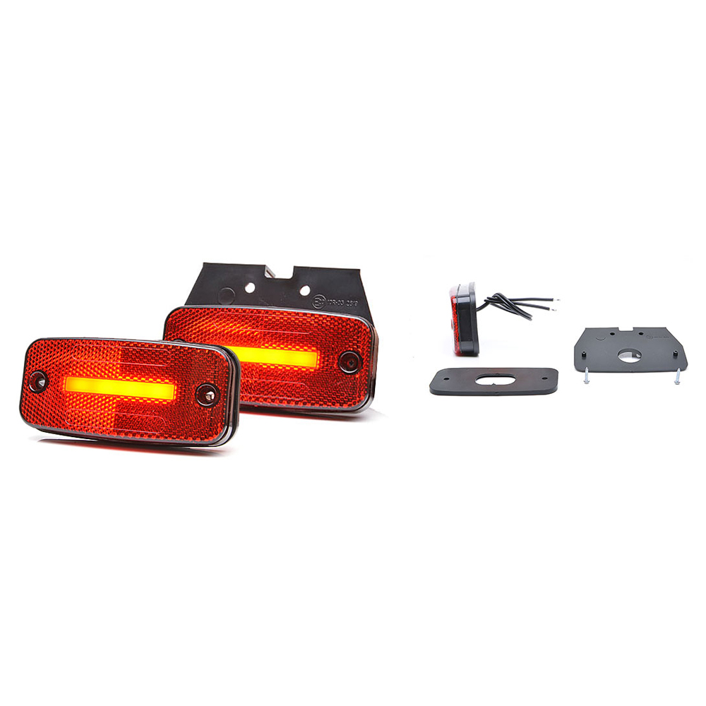 Lampa gabarit LED, 1135 W157, 12V-24V, pozitie rosu, WAS 43468