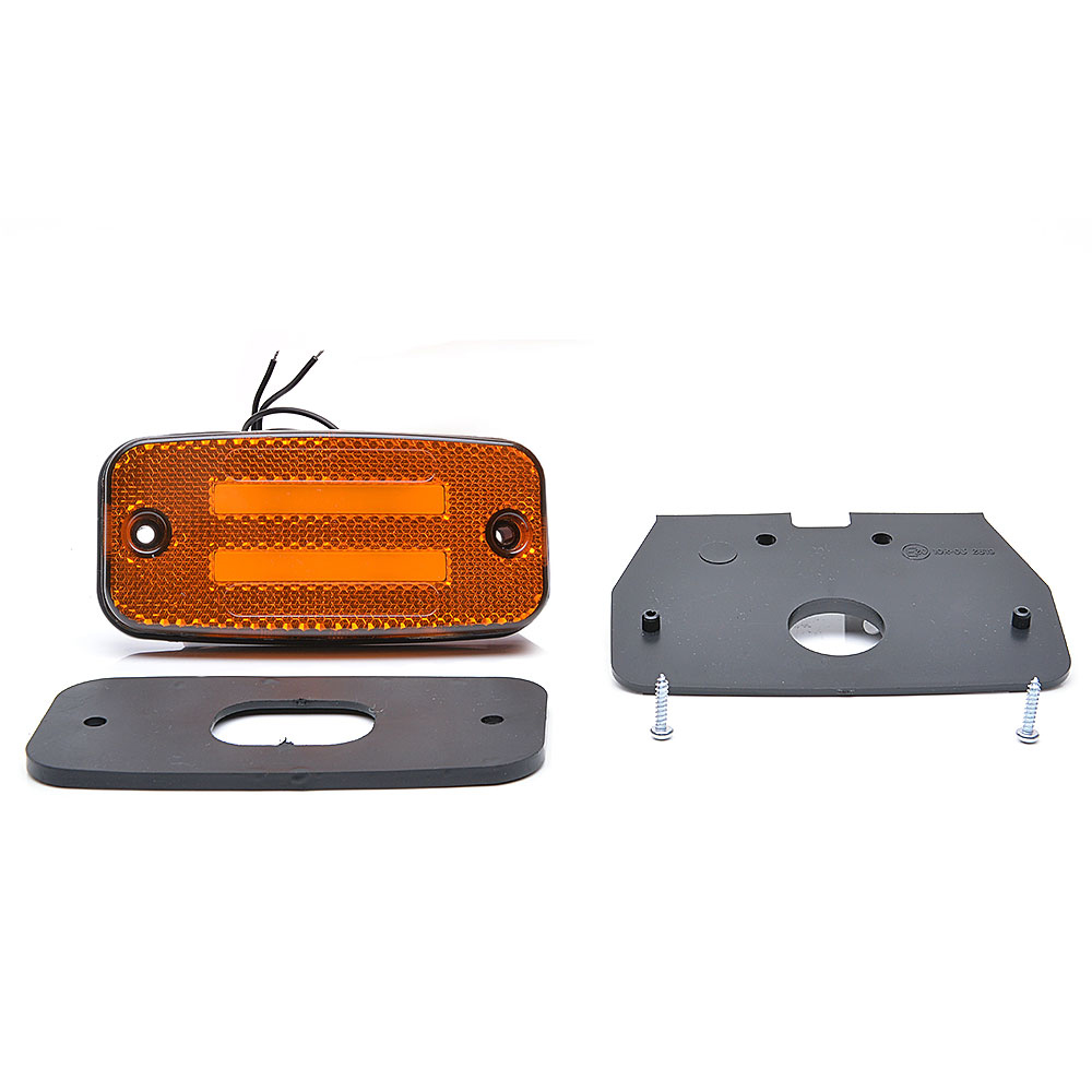 Lampa gabarit LED, 1138 W158, 12V-24V, pozitie portocaliu, WAS 43470
