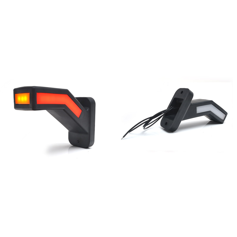Lampa gabarit LED, cu brat, 1167L W168.2, 12V-24V, pozitie alb / rosu / portocaliu stanga, WAS 43476