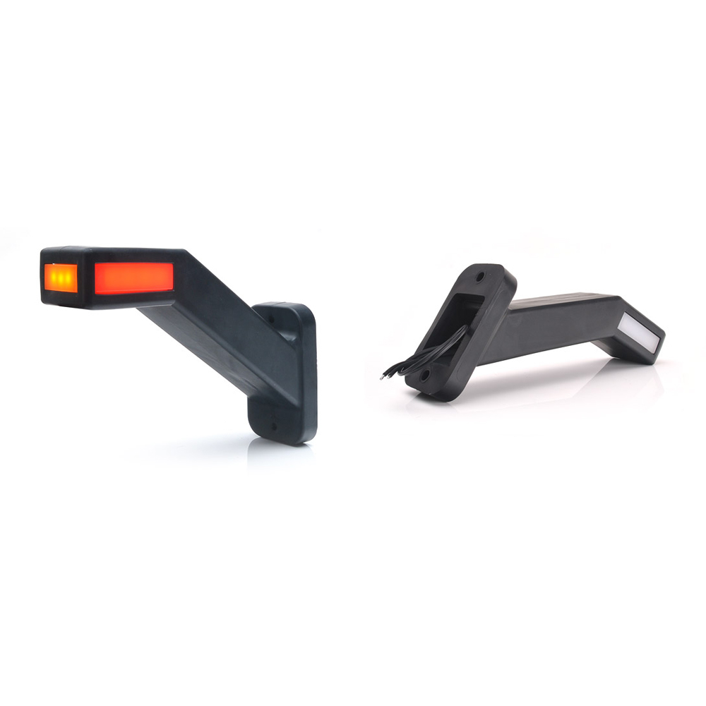 Lampa gabarit LED, cu brat, 1171L W168.4, 12V-24V, pozitie alb / rosu / portocaliu stanga, WAS 43479