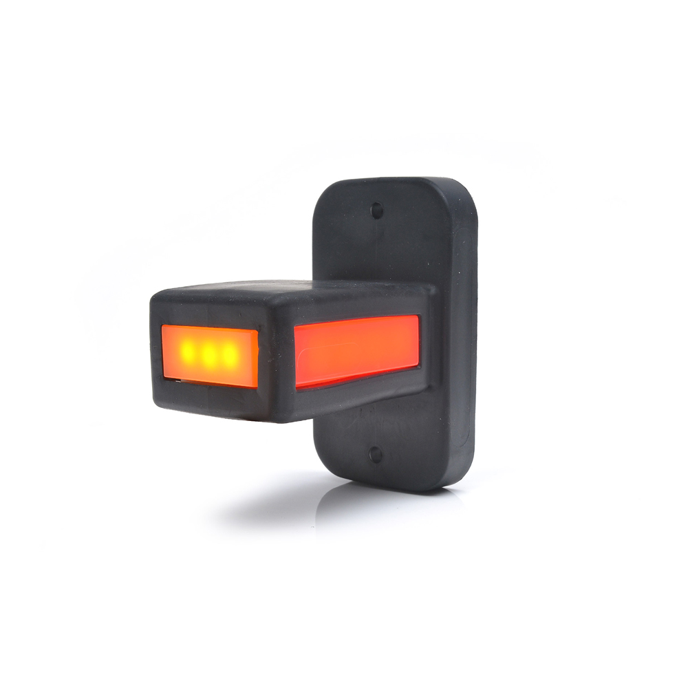 Lampa gabarit LED, cu brat, 1169 W168.32, 12V-24V, pozitie alb / rosu / portocaliu, WAS 43478