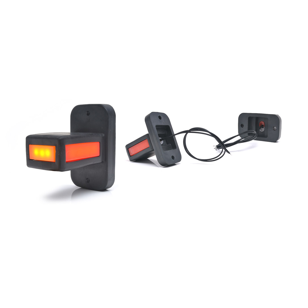 Lampa gabarit LED, cu brat, 1169 W168.32, 12V-24V, pozitie alb / rosu / portocaliu, WAS 43478