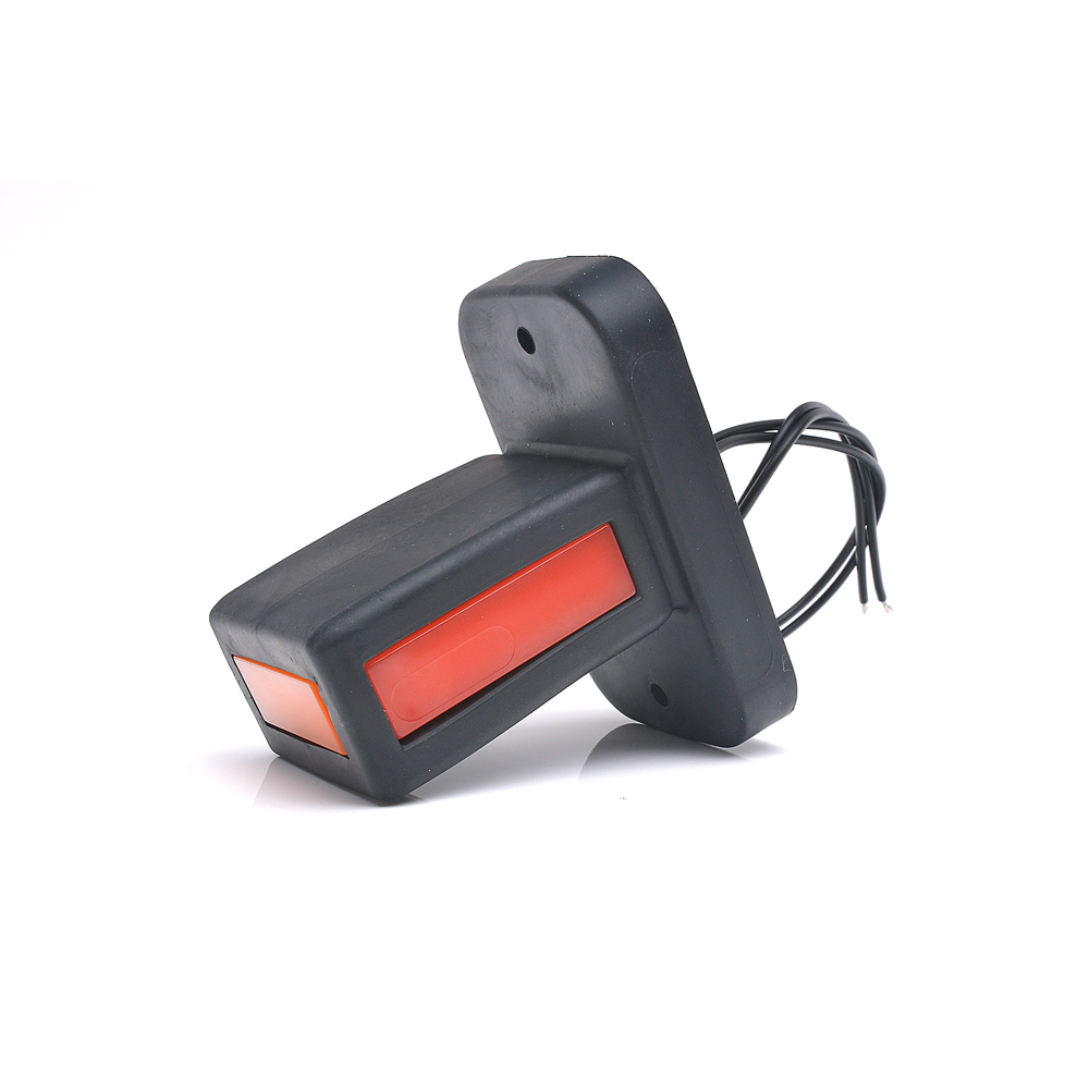Lampa gabarit LED, cu brat, 1169 W168.32, 12V-24V, pozitie alb / rosu / portocaliu, WAS 43478