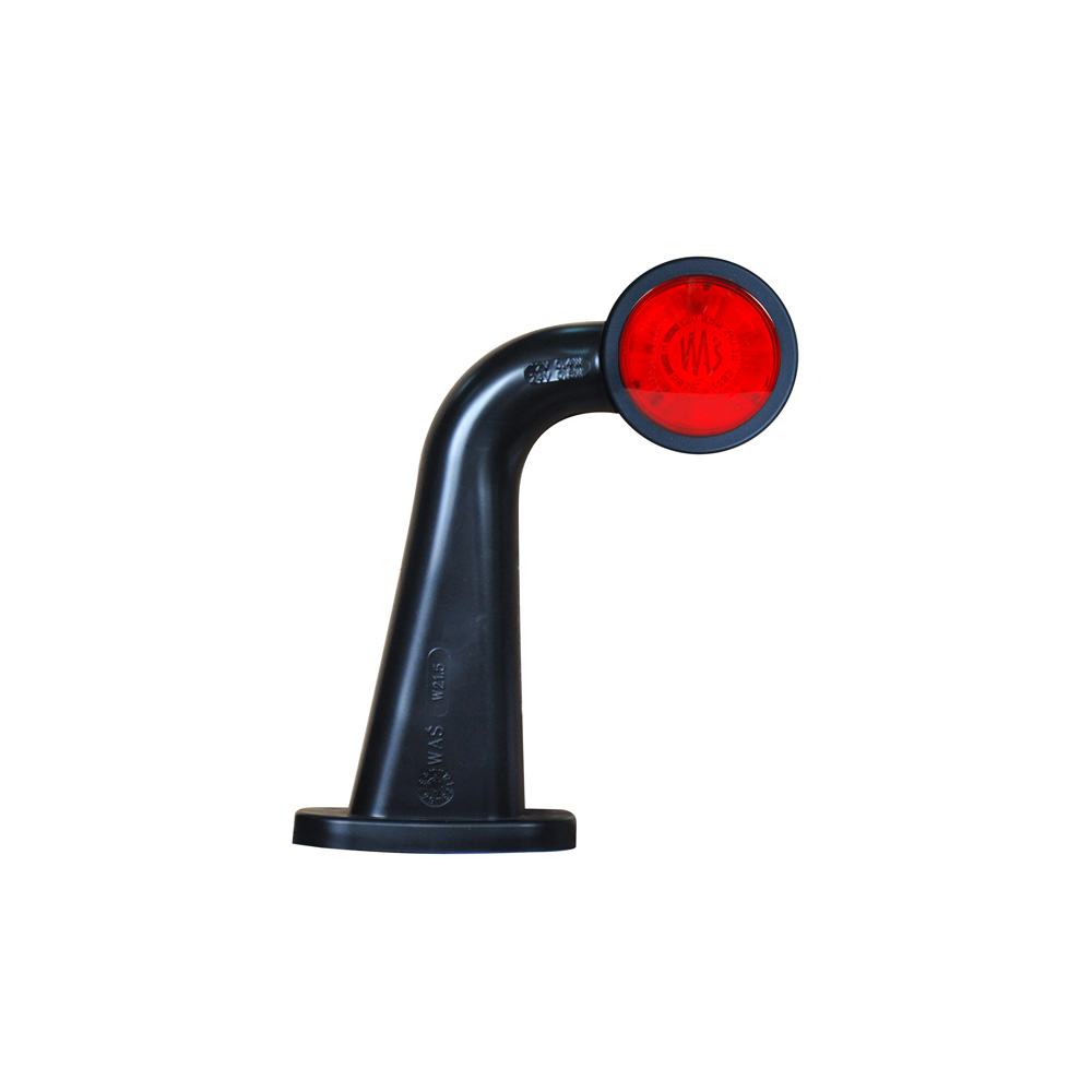 Lampa gabarit LED, cu brat, 499BCL W21.5W, 12V-24V, pozitie alb / rosu stanga, WAS 43407