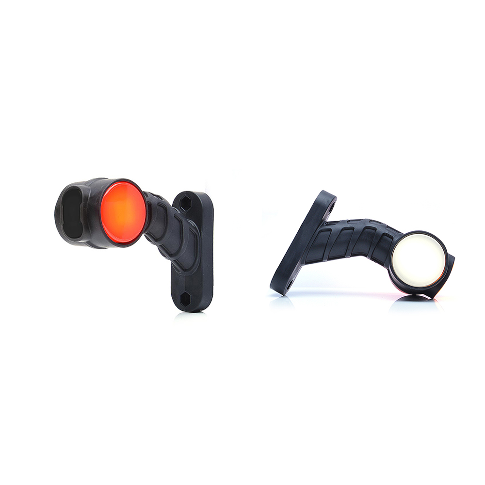 Lampa gabarit LED, cu brat, 1096L W148.2, 12V-24V, pozitie alb / rosu stanga, WAS 43459