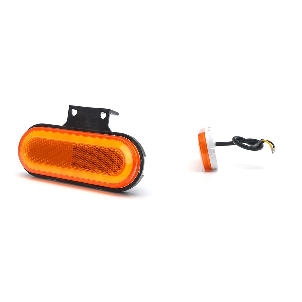 Lampa gabarit LED, 1420 W198, 12V-24V, pozitie portocaliu cu semnalizare, WAS 43513