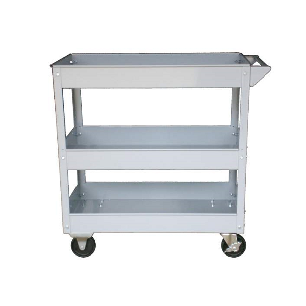 Carucior mobil pentru scule JBM 51576, 840 x 397 x 800 mm, cu 3 tavi, capacitate maxima sustinuta 100 kg, metalic