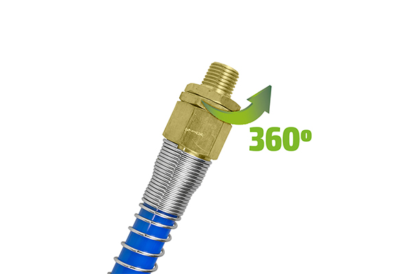 Furtun spirala pneumatic JBM 53632, lungime 15 metri, diametru interior-exterior 10-15 mm